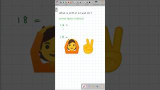 Least Common Multiple by Prime Factorization🔥maths number [upl. by Fabrienne]