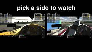 iRacing in VRpick a side to watch [upl. by Iat]