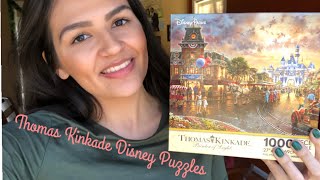 My Thomas Kinkade Disney Puzzle Collection  Vlogmas 2018 [upl. by Beaulieu]