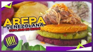 AREPAS VENEZOLANAS con Lomo de Cerdo una receta especial [upl. by Timothee]