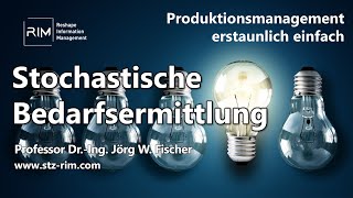 Stochastische Bedarfsermittlung  Produktionsorganisation O2D 7  Teil 2 [upl. by Dhumma]