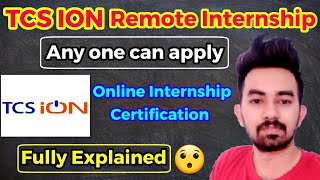 TCS ION Remote Internship  Online Summer internship  Work from home Internship  Chandan Patel [upl. by Seena]