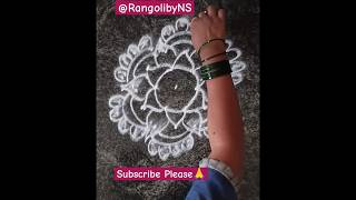 🌼 Rangoli Beginners Step Step l Daily Use Rangoli l trending shorts viralvideo [upl. by Henderson429]