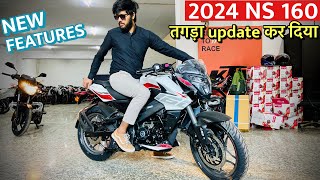 2024 BAJAJ PULSAR NS160 DETAILED REVIEW  NEW FEATURES [upl. by Stirling]