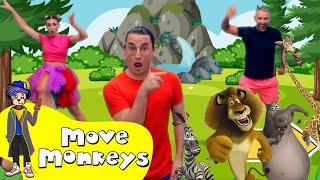 Move Monkeys i Like To Move It Zumba Dance For Kids  Fun For Kids [upl. by Tnilk]