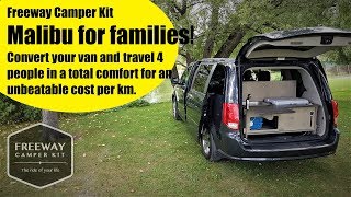 Camper van kit conversion Malibu 4 by Freeway FULL tour Check improved 2020 model link bellow [upl. by Kokoruda507]