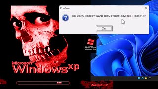 Windows XP Horror vs Windows 11 [upl. by Arahsal]