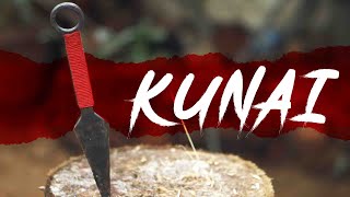 Homemade Kunai DIY  quotThe Expendablesquot style throwing Knife  Naruto knife Ninja dagger [upl. by Nilerual]