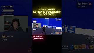 COME TROVARE LE SENSIBILITA SU FORTNITE fortnite fortniteclips perte fortnitebr shorts [upl. by Latsirc]