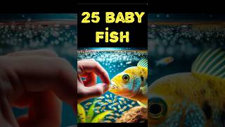 Yellow cichlid fish giving birth fish 물고기 fishing cichlid aquarium [upl. by Simetra]