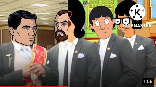 Archer and Bob’s Burger Meme City Mashup Deleted Cartoon World Official Channel Video [upl. by Oswell]