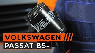 Ölwechsel VW PASSAT B5 wie Öl und Ölfilter wechseln AUTODOC TUTORIAL [upl. by Akelam]