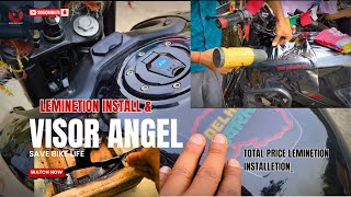 N160 Leminetion Install amp Visor AngelTotal Price LeminetionBike ModifecetionColor Angel [upl. by Aikit]