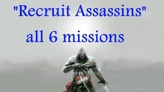 quotAssassins Creed Revelationsquot walkthrough 100 sync All 6 side missions quotRecruit Assassinsquot [upl. by Euridice]