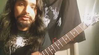 Depressive Black Metal Mini Guitar Lesson 1 2 note chord progression in DSBM style w tab [upl. by Kuehn]