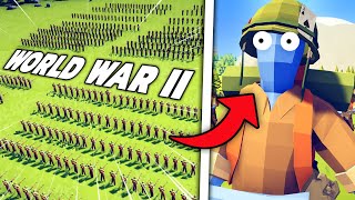 Totally Accurate Battle Simulator but its WW2  TABS Gameplay [upl. by Nohsad499]