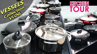 நம்ம வீட்டு கிச்சன் பாத்திரங்களை பாக்கலாம் வாங்க  Vessels collection in tamilkitchen organization [upl. by Dalt356]