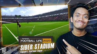 SP FOOTBALL LIFE 2023 SIDER STADIUM England amp Scotland League  PES 2021 MOD  PES 2021 INDONESIA [upl. by Toback]