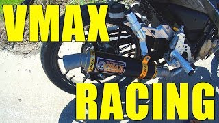 VMAX RACING EXHAUST soundtest installation and unboxing [upl. by Babb]