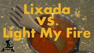 Lixada vs Light My Fire  Titan Sporks  Göffels im Vergleich  Essbesteck [upl. by Roswell]