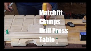 Drill Press Table Using Matchfit Dovetail Clamps from Microjig [upl. by Sihtam]