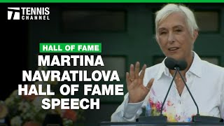 Martina Navratilova Introduces Leander Paes at the 2024 Hall of Fame Ceremony  Tennis Channel [upl. by Spohr]