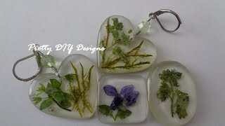 Easy Resin and Dried Flowers Pendants [upl. by Enylekcaj]