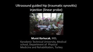 Ultrasound guided hip traumatic synovitis injection linear probe by Prof Murat Karkucak MD [upl. by Nylde]