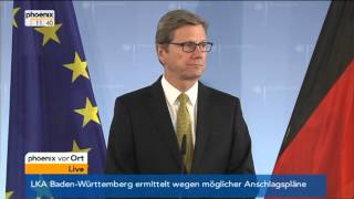 Syrien Guido Westerwelle FDP zur aktuellen Lage am 10092013 [upl. by Eshelman]