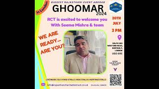 Rajasthan Charitable Trust UK  Ghoomar  Rohit Ahlawat  Founder Jat Samaj UK  Mission Education [upl. by Nivrad]