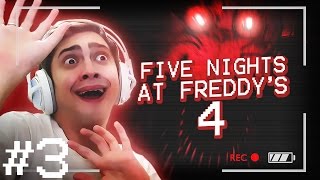 SAI DO ARMÁRIO FOXY  FIVE NIGHTS AT FREDDYS 4 NOITE 3 [upl. by Naujad]