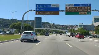 Florianópolis SC da BR 101 até o Aeroporto Hercílio luz [upl. by Redna749]