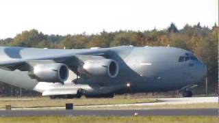 C17 Canadian Air Force 177703 Departure Eindhoven 31102011 [upl. by Vasilek]