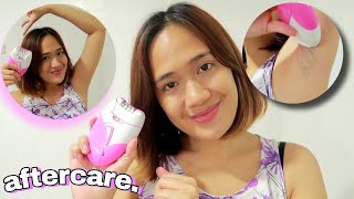 How to use EPILATOR hair removal  AFTER CARE KEDA epilator from ‎Shopee Philippines [upl. by Nylaret]