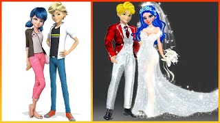 Miraculous  Ladybug amp Catnoir Get Married  GLOW UP Bride amp Groom fashion wow [upl. by Freddy509]