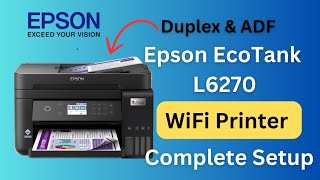 Epson Color Printer with Duplex and ADF EcoTank L6270 [upl. by Downs934]