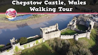 CHEPSTOW CASTLE WALES  Walking Tour  Pinned on Places [upl. by Hametaf]