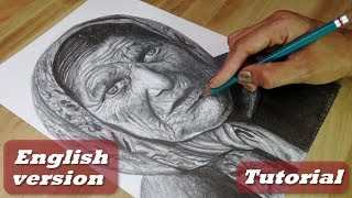 How to draw a grandma  How to draw wrinkles [upl. by Ffilc]