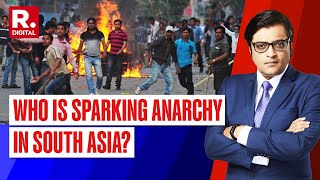 Over 39 Killed In Bangladesh Turmoil Continues External Forces To Be Blamed Asks Arnab On Debate [upl. by Cecil]