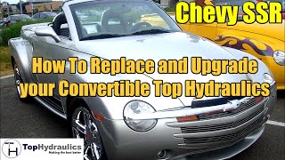 Chevy SSR Top Hydraulic System Replacement  Chapter 2  Stowage Cover Extension Flipper Cylinder [upl. by Elacim]