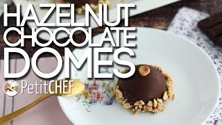 Recipe quotHazelnut and chocolate domesquot Step by step Petitchefcom [upl. by Heimer]