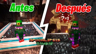 NUEVA DIMENSION en APOCALIPSIS ZOMBIE de MINECRAFT 21 [upl. by Fagen186]