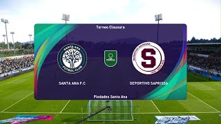 Modo carrera jugador liga Promerica Santa Ana vs Deportivo Saprissa [upl. by Anitserp]