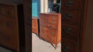 MidCentury lowboy and tall boy dresser set [upl. by Kitarp]