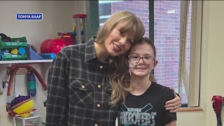 Holton student gets surprise visit from Taylor Swift at Childrens Mercy Hospital [upl. by Edmonds]