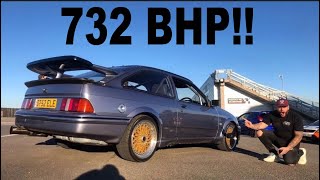 BRUTAL 732 BHP FORD SIERRA COSWORTH RIDE ALONG [upl. by Etaner]