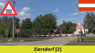 Železniční přejezdBahnübergang Ziersdorf 2 A  1492023 [upl. by Tiebout]