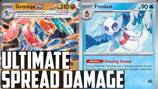 BEST SPREAD DAMAGE DECK Greninja ex with Froslass  Pokemon TCG Deck List  Matches [upl. by Inig]