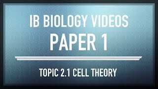 Cell Theory MCQs  IB SL Biology Past Exam Paper 1 Questions [upl. by Nirrep]