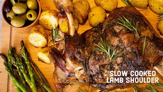 Slow Cooked Rosemary Garlic LAMB SHOULDER  Easy Sunday roast [upl. by Anizor]